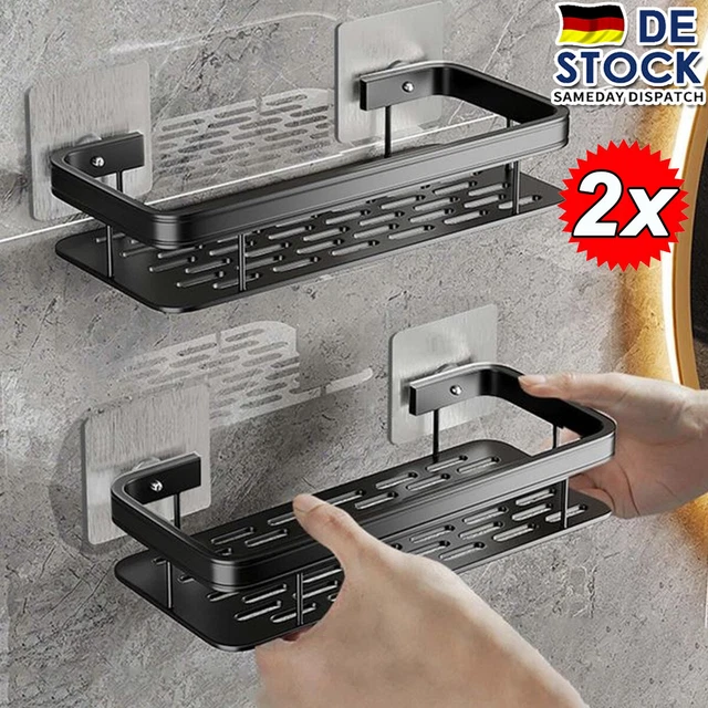 Skyapex Duschregal über Der Tür – Aufhänge-Regal Für Glasduschen, Mattschwarz, 3 Ebenen, Rostfreier Edelstahl
