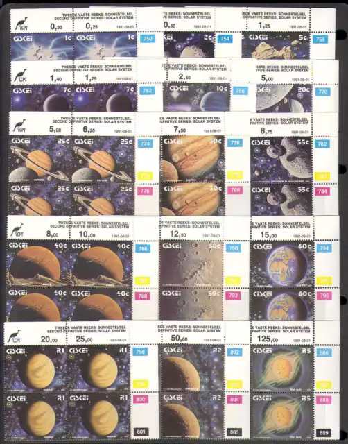 Ciskei 1991 SPACE/Planets control blocks (n20155)