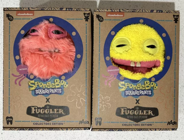 Fuggler x SpongeBob SquarePants And Patrick Star Bundle Set BNIB