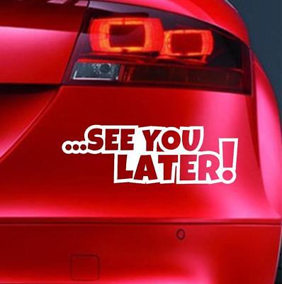 SEE YOU LATER Sticker Funny Car JDM  4x4 Window Bumper Novelty Vinyl Decal