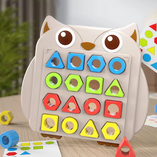 2 Players Shape Matching Game Sensory Training Montessori Toys for Kids 3+ Years