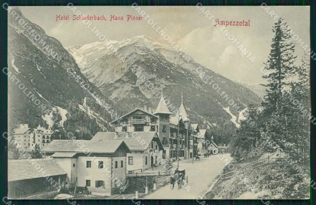 Bolzano Carbonin Hotel Schluderbach Hans Ploner cartolina RB6560