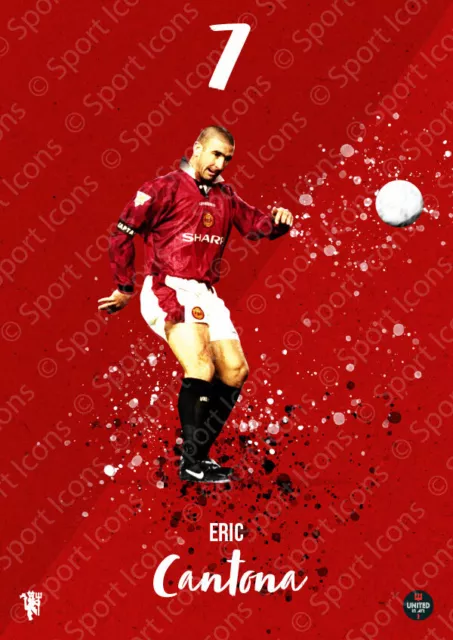Eric Cantona Manchester United Player Print/Poster/Metal Sign