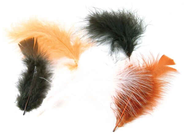 Plumas planas de pavo 7 g naturales -MD38060