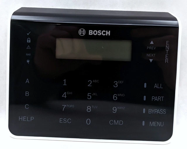 BOSCH ALARM KEYPAD With Inputs TwoLine Capacitive (Black) B921C