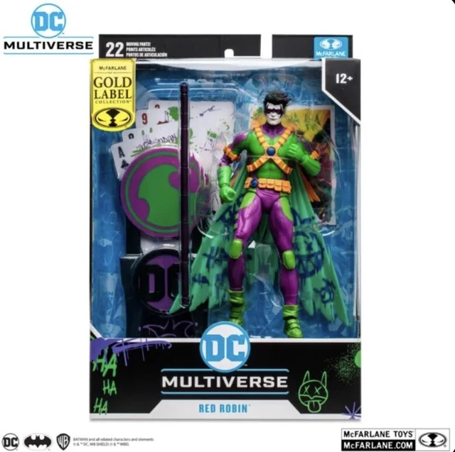McFarlane Toys DC Multiverse – Action Figure Red Robin (Tim Drake) 18 Cm – New 52, Con Base E Accessori