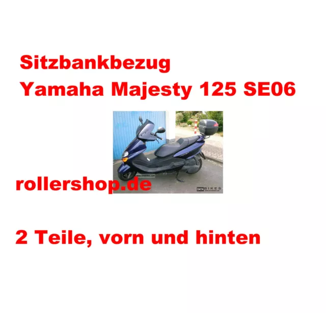 Sitzbank-Bezug für Yamaha Majesty 125  ab Bj.2000 , Typ SE06, Stufe 10 cm