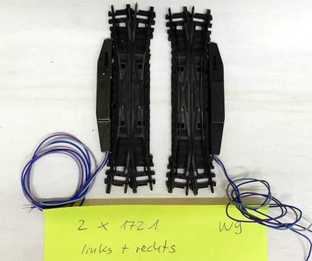 Arnold 1721 2 x Elektro-Doppelkreuzungsweiche links + rechts (W9)