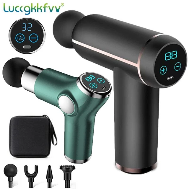 LCD Display Massage Gun Portable Percussion Pistol Massager Muscle Relaxation