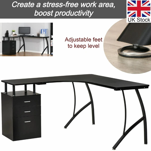 Wooden Office Corner Desk FOR SALE! PicClick UK