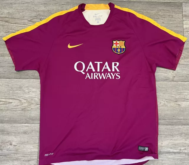 NIKE FC BARCELONA TRAINING FOOTBALL SHIRT 2014/2015 SIZE S EXCL .s