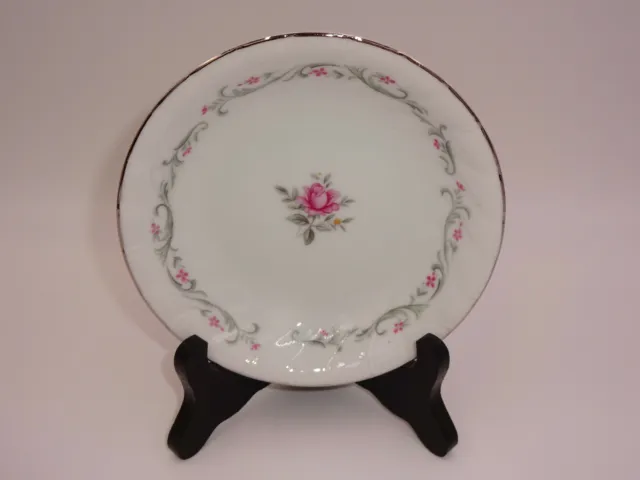 Vintage Royal Swirl Fine China of Japan Fruit Bowl White Pink Flowers 5-1/2"