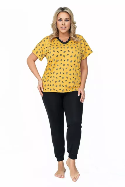 Ensemble Pyjama Deux Pièces Grande Taille Disponible de L à 6XL par Donna