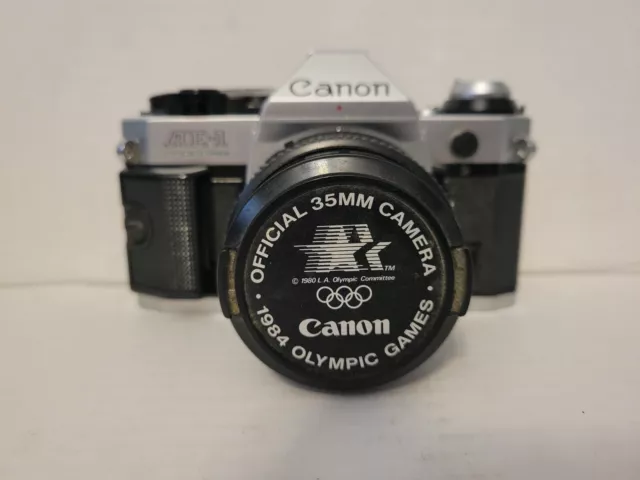 Canon AE-1 Program Camera SLR 35mm with Canon Lens FD 50mm 1:1.8 Made in Japan