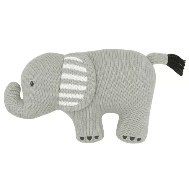 Lolli Living Baby/Newborn Nursery Decorative Cotton Knit Cushion Elephant