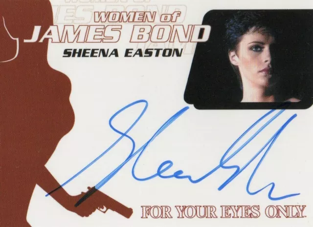 James Bond Archives 2014: WA58 Sheena Easton, Theme Singer Autograph Card