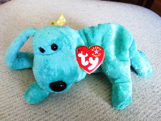 Rare Retired ~ Diddley  Ty 2000 Beanie Baby July 25, 2000 cutest dog, puppy