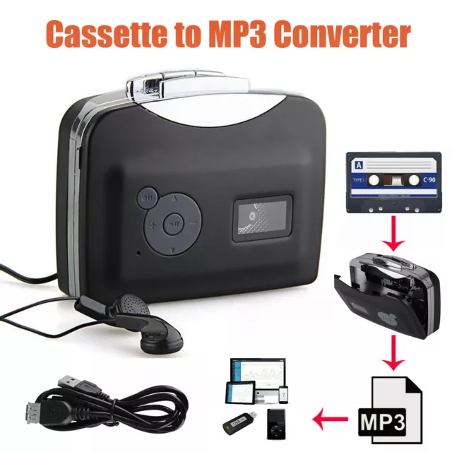 Lecteur de Cassette Autonome Audio numérique USB Musique convertisseur MP3