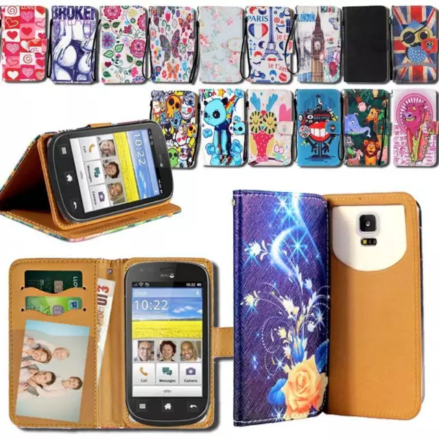 For Various Doro SmartPhones - Leather Smart Stand Wallet Cover Case