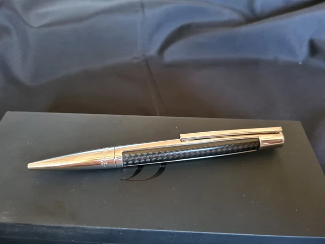 Stylo Bille De Prestige DUPONT Défi Sport - Bleu Mat Chrome, Édition Limitée E159, Neuf Étiqueté