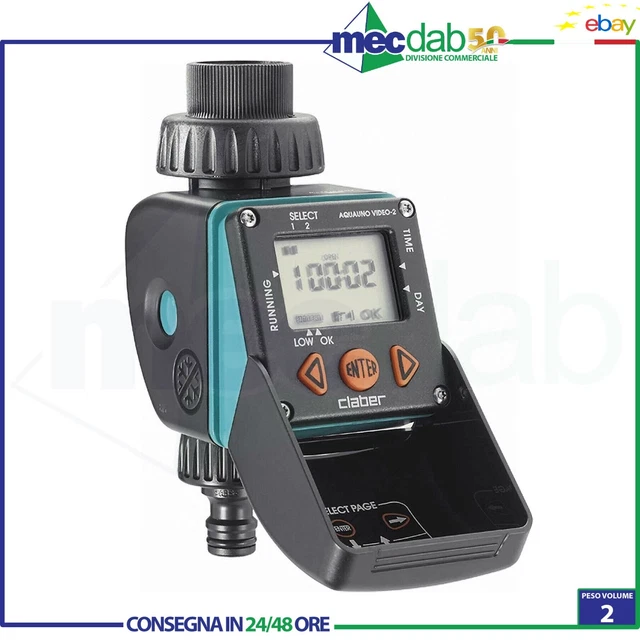 Programmatore Irrigatore Da Giardino Automatico a 1 Via Claber 8428