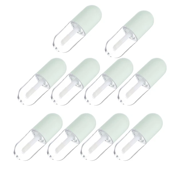 Ipetboom Leere Lipgloss-Tuben 5 Stück – Transparent Mit Silberdeckel, 11,7x1,8 Cm, Zum Selbstbefüllen