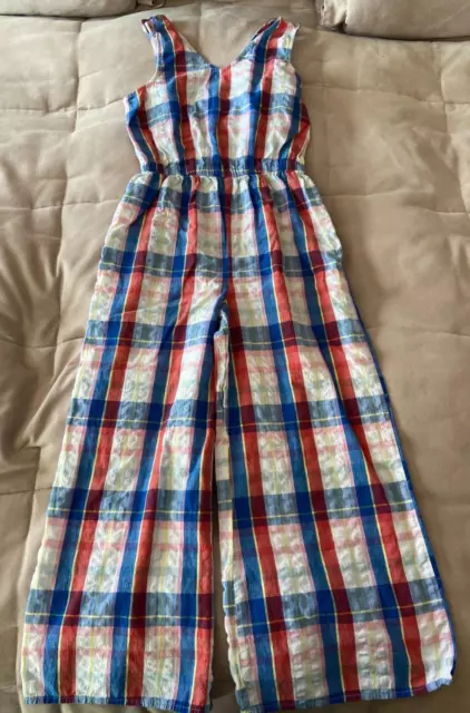 Peyton & Parker Girls Multicolor Sleeveless Cotton Jumpsuit Size M 10/12