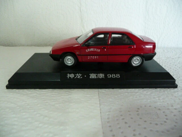 Voiture Miniature CITROËN ZX Bleue 1/43 DONGFENG - 4 Portes, état Neuf