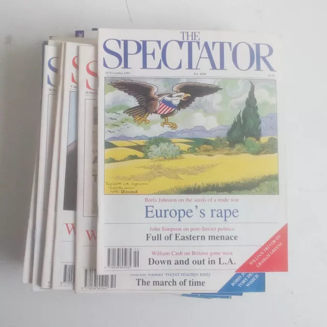 THE SPECTATOR MAGAZINE x25 issues 1992 - 1999 job lot Mark Steyn Boris Johnson 2