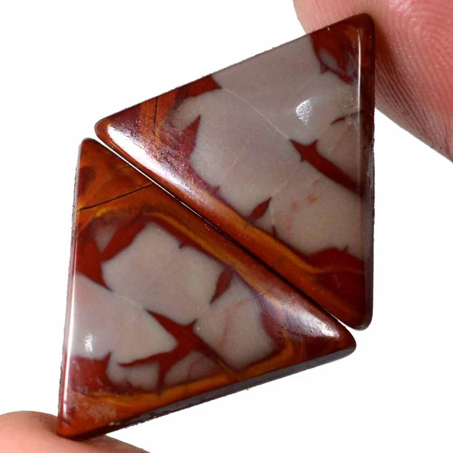 20.00 Cts 100% Natural Royal Noreena Jasper Pair Cabochon 20 x 22 mm Gemstone J2