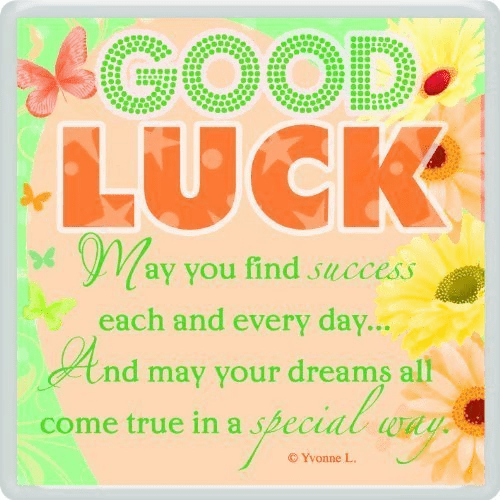 GOOD LUCK Magnet May You Find Success Each And Every Day Fridge Magnets