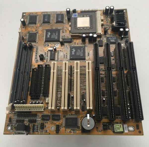 Isa Computer Part FIC VT-501, AT, 4x isa, 4x pci, i430vx chipset, 200mhz mmx cpu, 32mb ...