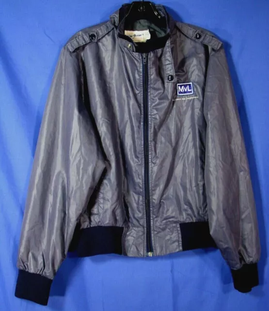 FOUR SEASONS Vintage BLUE CAFE RACER JACKET Silky Cotton Blend MEMB3RS OnIy SZ M