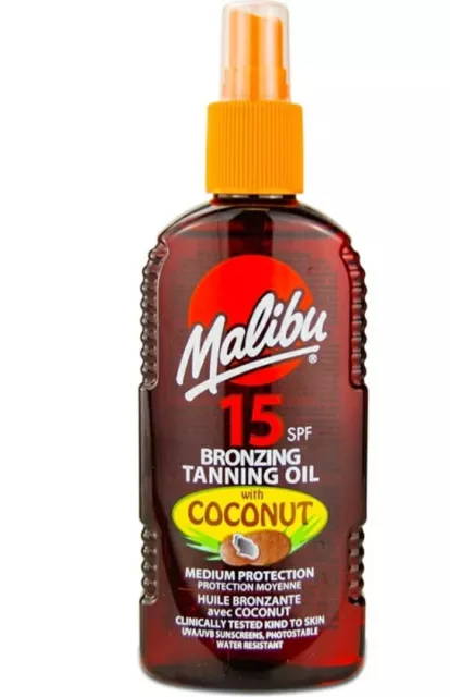 Malibu Low Protection Water Resistant Non-Greasy Dry Oil Sun Spray SPF 200ml uk