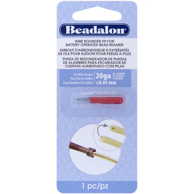 Beadalon Battery Operated Bead Reamer Wire Rounder Tip-20 Gauge 208F-005