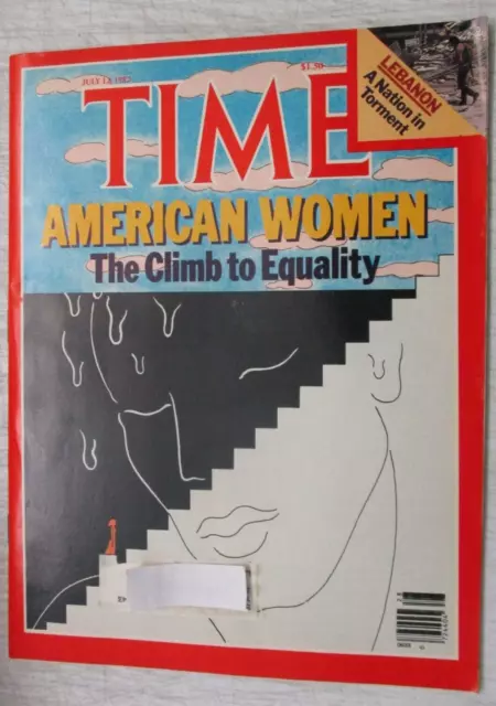 Time Magazine July 12, 1982 American Women The Climb To Equality Lebanon