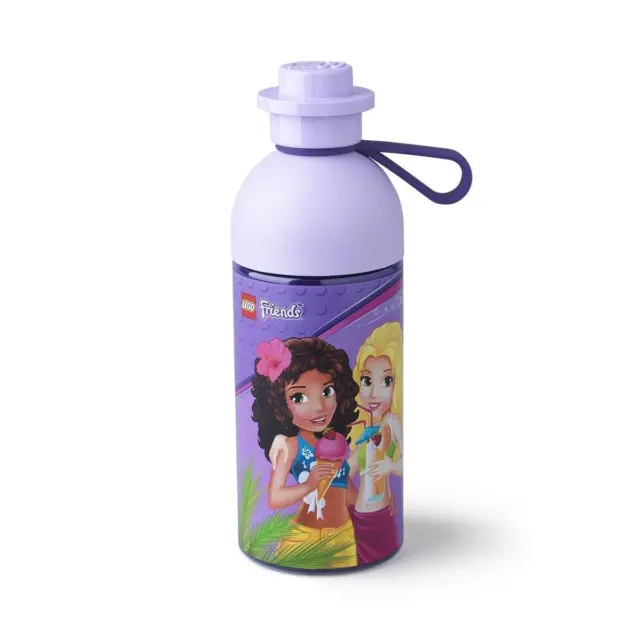 LEGO 17 oz botella de hidratación, lila transparente (amigos)