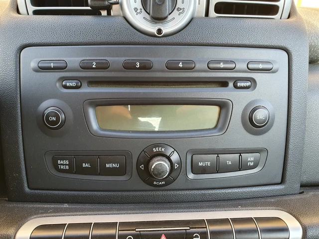 Cornice Radio Tomzz 2451-003 Per Smart Fortwo (450) 1998-2007 - Nero, Per Radio 1-DIN