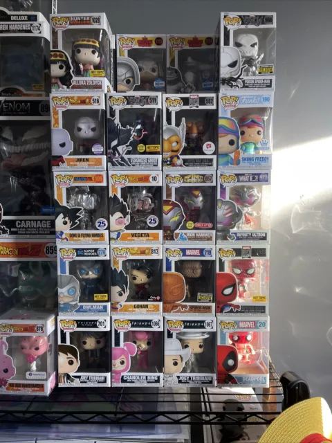 Mystery Funko Pop Lot, 10 Pops At Least 3 Exclusives Guaranteed