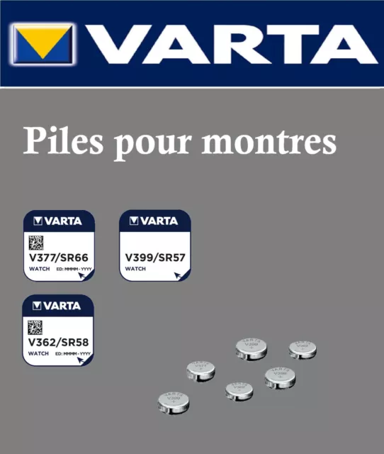 Pile bouton pour montre Varta V377