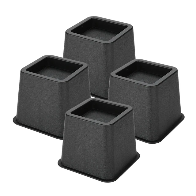 4Pcs/set 3 Mobili Alzacristalli Sedia Da Letto Regolabile Riser Largo Piedi DB3