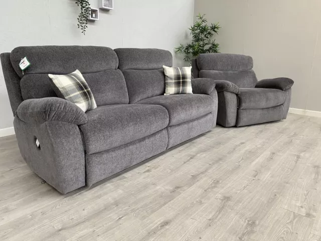 SCS CLOUD 4 Pendle 2 Seater Power Recliner Sofa Soft Stone No Wood