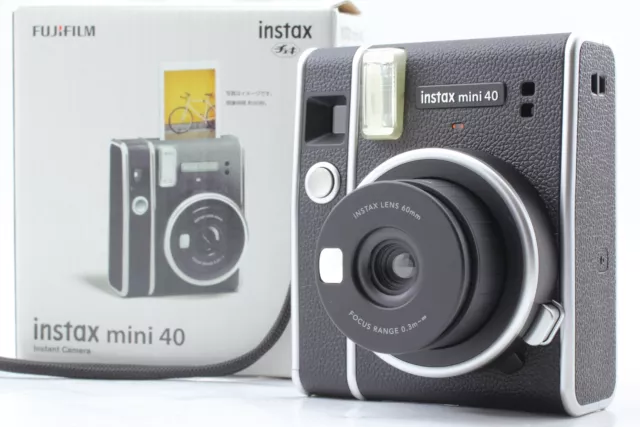 [ MINT in BOX ] Fujifilm Instax Camera Mini 40 Instant Camera Black From JAPAN
