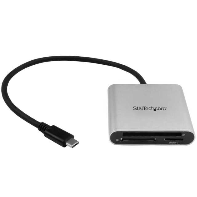 StarTech.com USB 3.0 Flash Memory Multi-Card Reader / Writer with USB-C - SD, mi