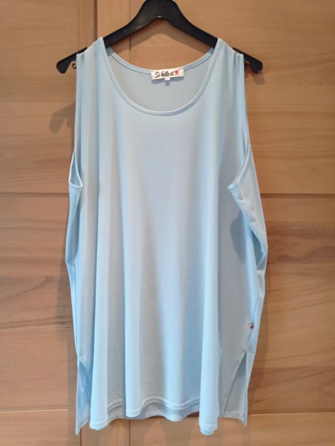 Débardeur Femme Grande Taille 54/56 - Bleu Canard - Marque Si Belle Et - Neuf Sans étiquettes