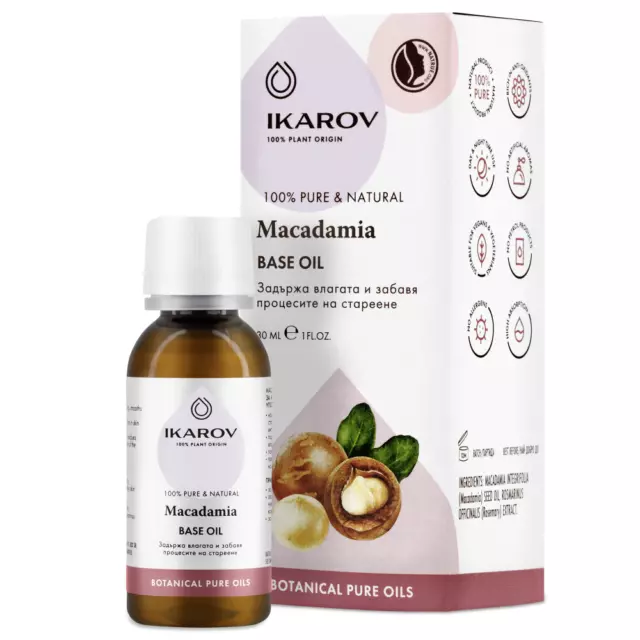 Ikarov Macadamia Nut Oil 30 ml FOR MULTIPURPOSE USE