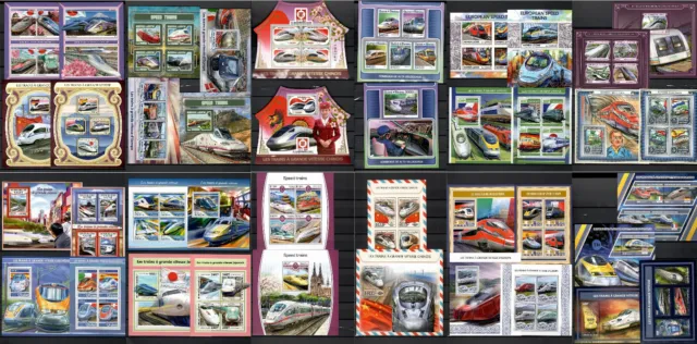 High speed trains 40 sheets MNH Collection [5] issued in 2017 #CNA171