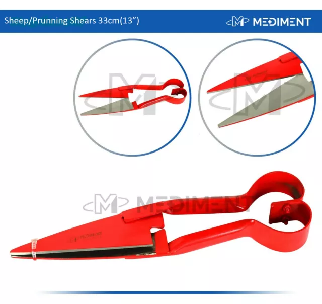 Hand Sheep Shears 13" Livestock Topiary Trimming Pruning Hedge Cutter Garden