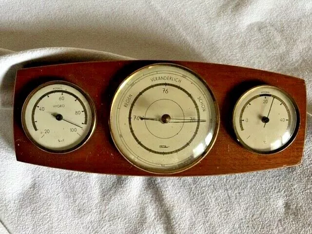 Barometer, Thermometer, Hygrometer, Fa. Fischer, DDR