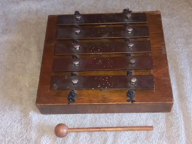 Antique Deagan 5x Xylophone Dinner Gong Plate Chime 500 Hall Wall Railway Liner Antique Deagan 5x Xylophone Dinner Gong Plate Chime 500 Hall Wall Railway Liner
